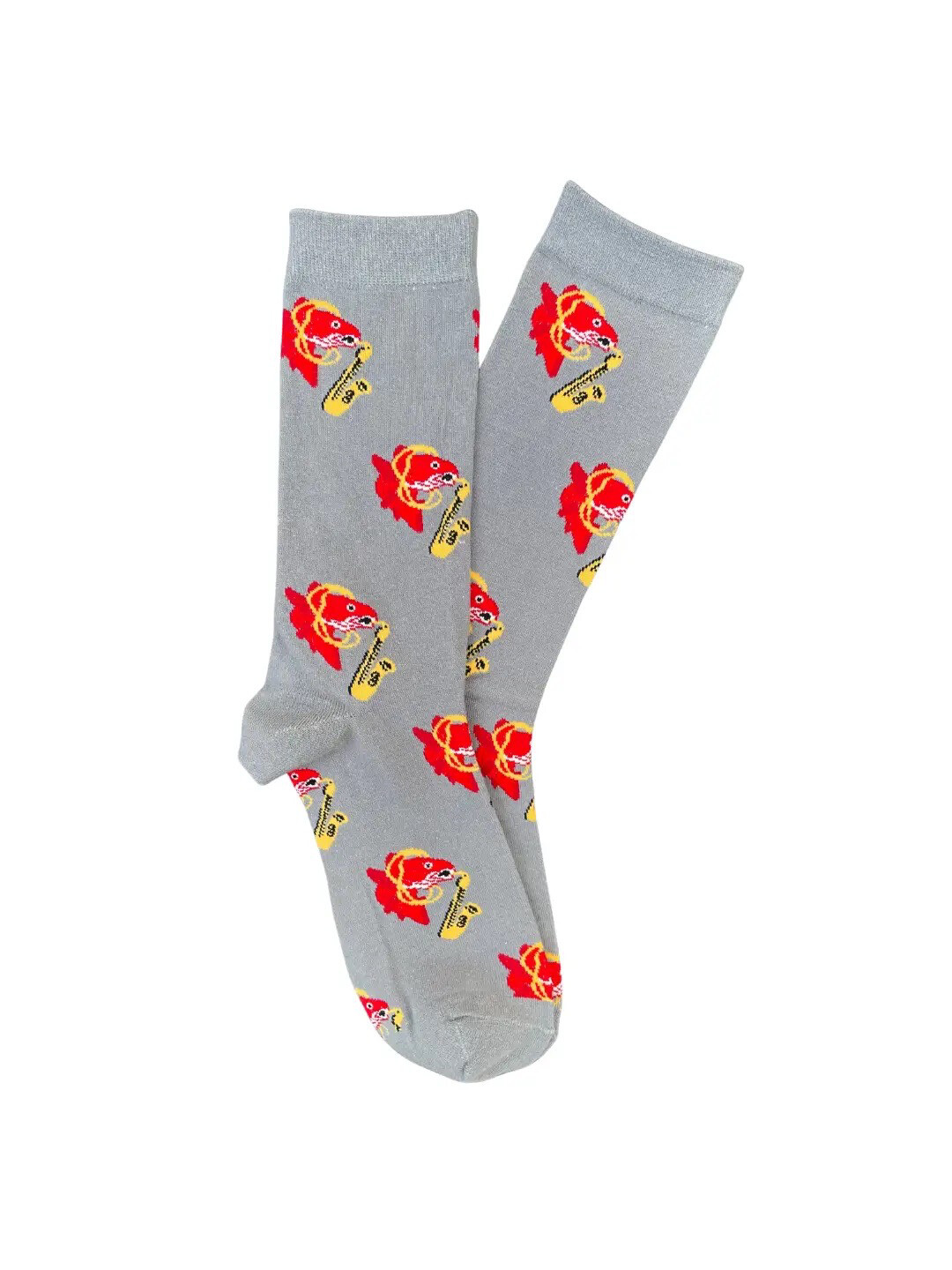 WHEREable Art Louisiana Swamp Socks Redfish with Saxophone