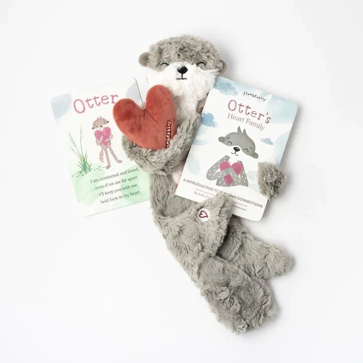 Slumberkins Otter Kin and Lesson Book- Heart Family