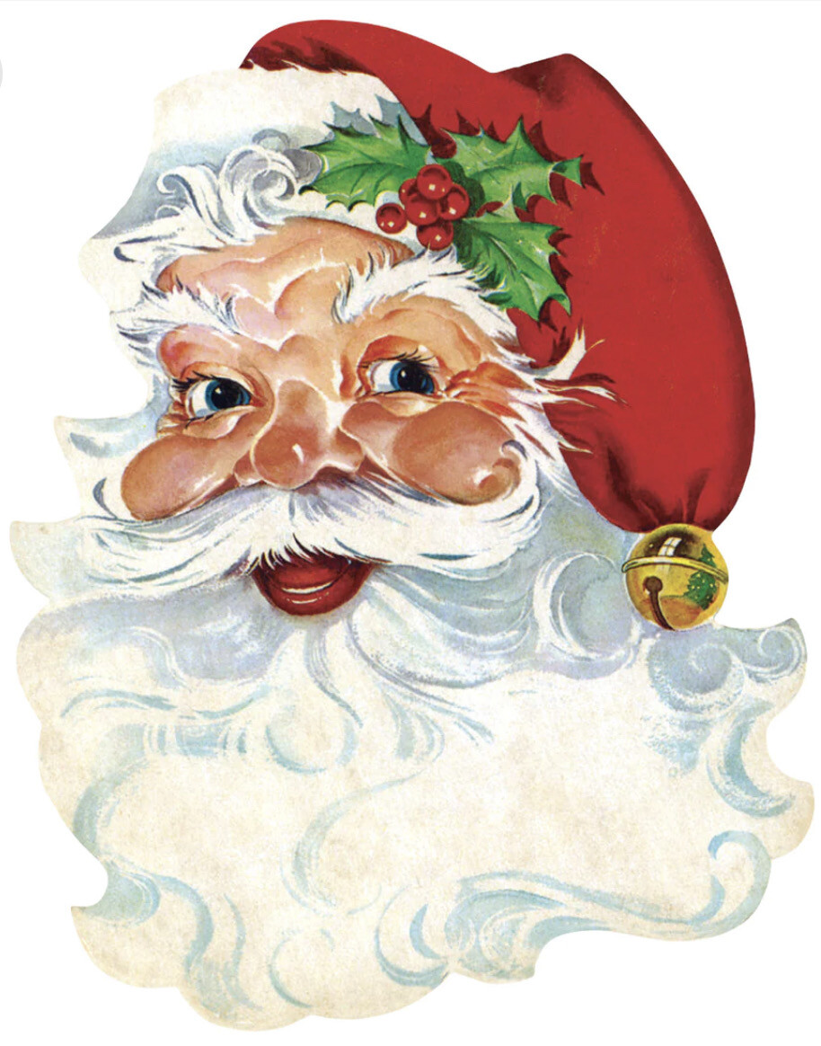 Hester &amp; Cook Diecut Santa Plcmt