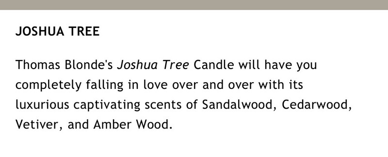 Thomas Blonde Luxe Candle