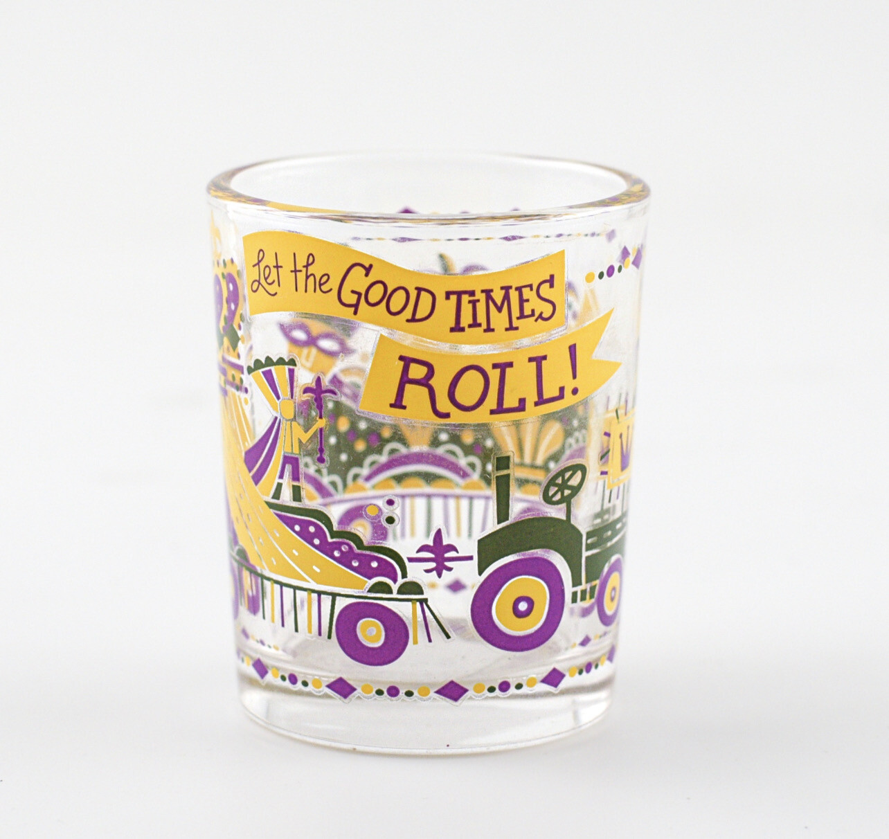 Parish Line Mardi Gras Shot Glass