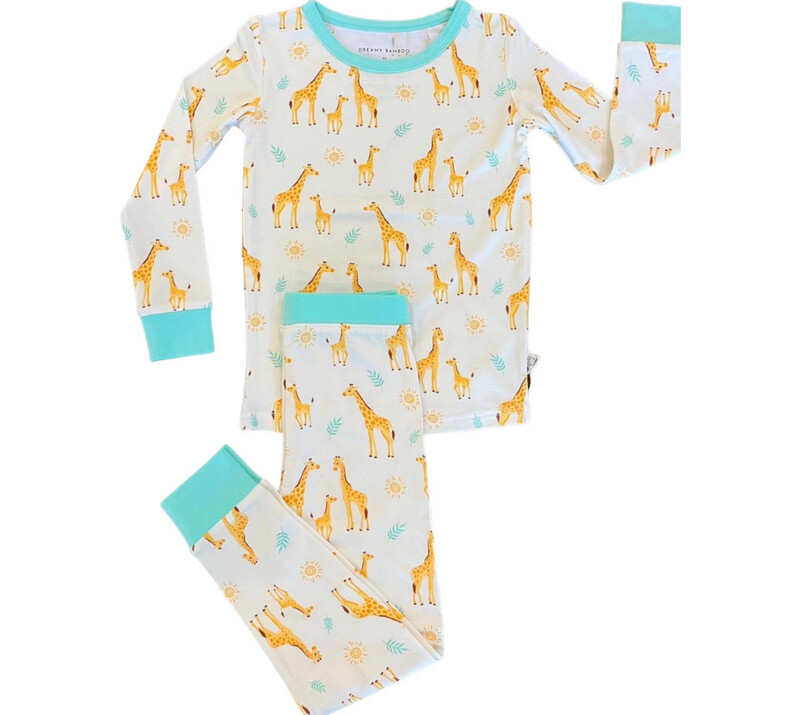 Dreamy Bamboo Two Piece PJ Giraffe