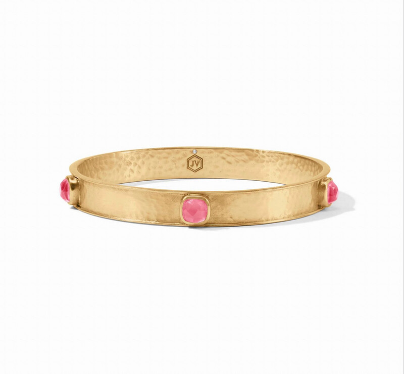 Julie Vos Catalina Stone Bangle Pink