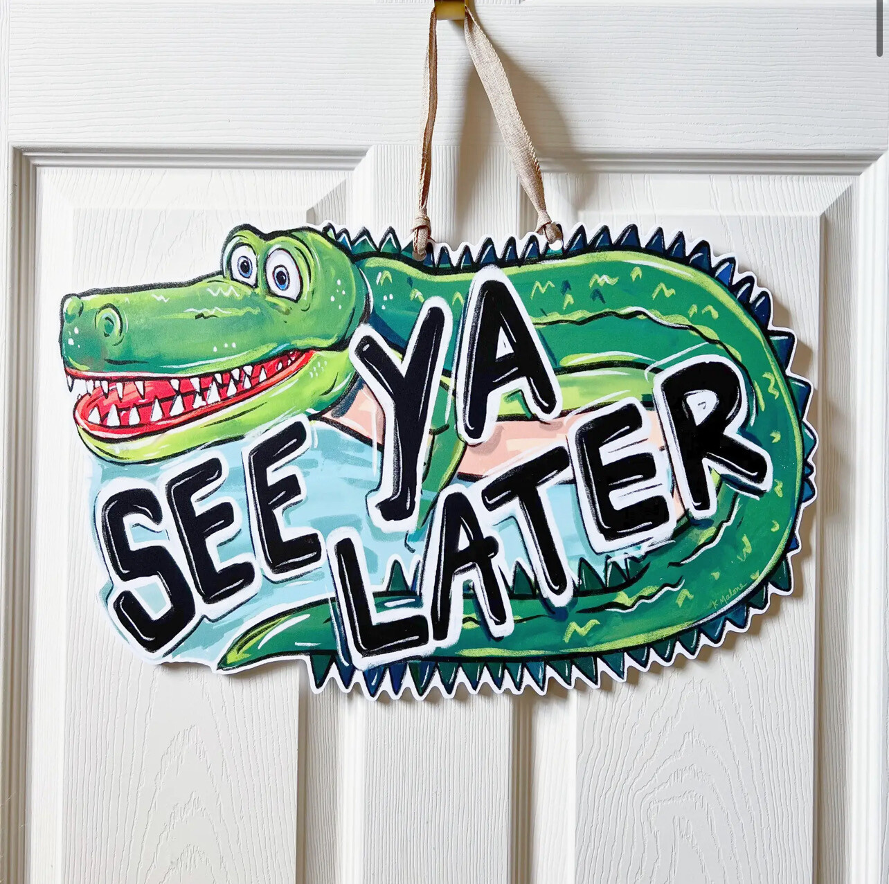HM See Ya Later Aligator Door Hanger