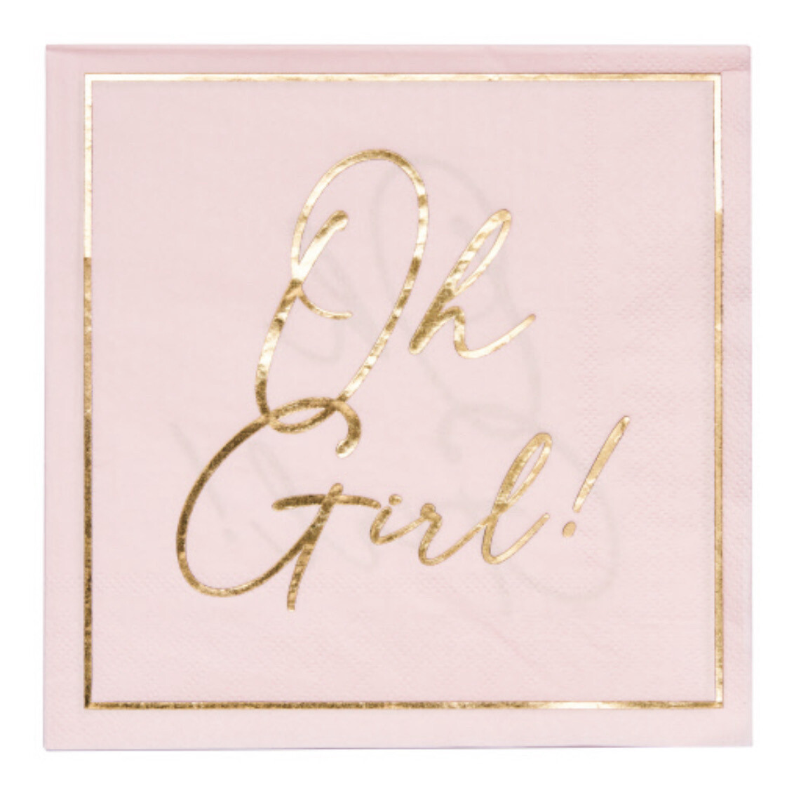 Sophistiplate Lunch Napkin Pink Girl
