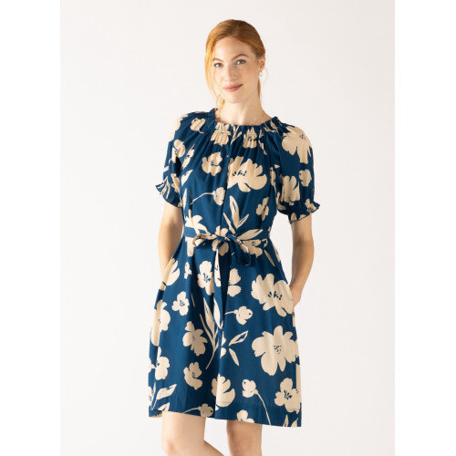Mersea Ibiza Dress La Fleur Navy