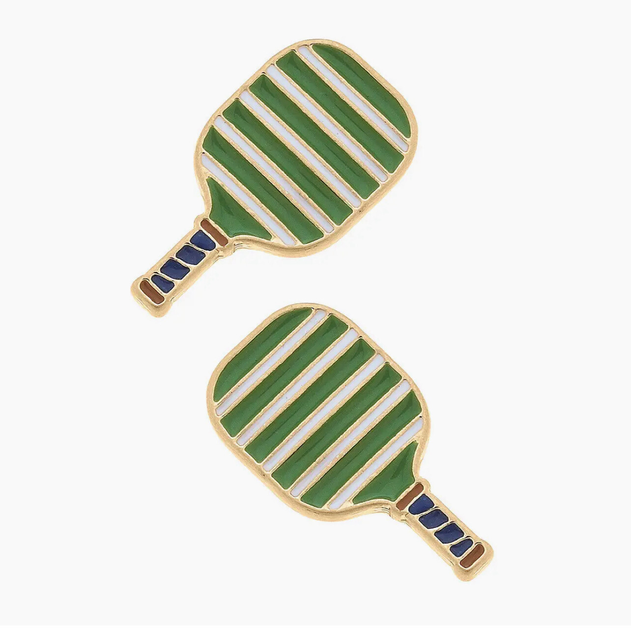 Canvas Pickleball Earrings