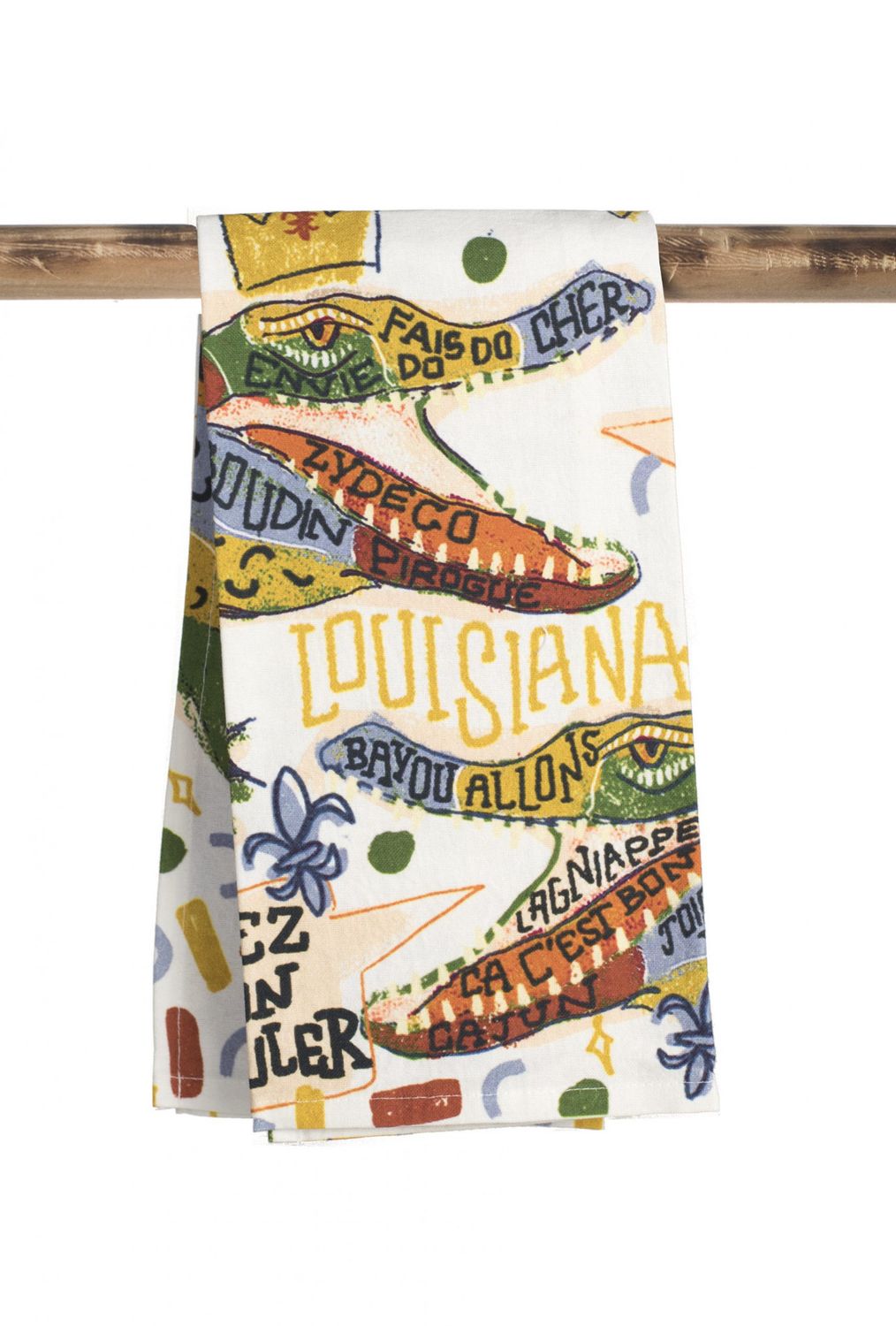 PL Tea Towel Alligator Words