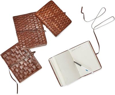 T C Woven Leather Journal