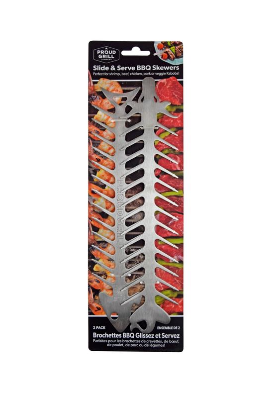 Proud Grill Slide &amp; Serve Skewers