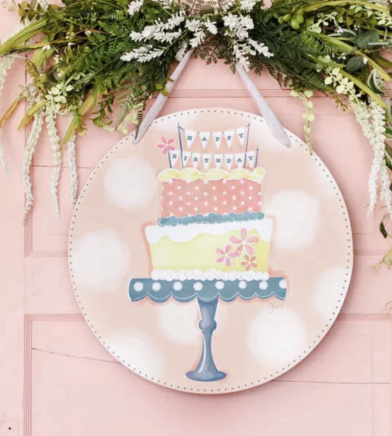 Songbird Reversible Bday Door Hanger