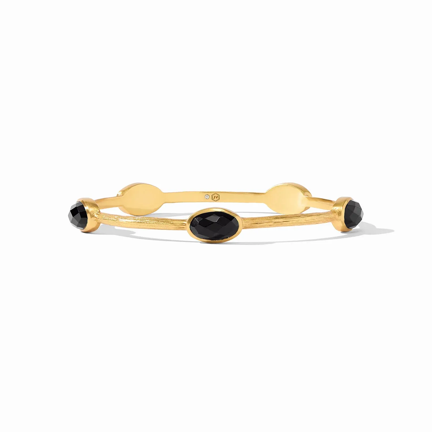 Julie Vos Ivy Stone Bangle Ob Blk,SizeLarge