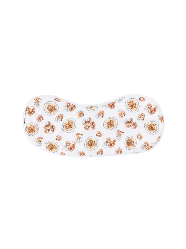 Little Hometown Shrimp &amp; Grits Burp Cloth