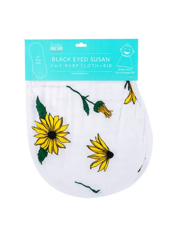 Little Hometown Black Eyed Susan Bib