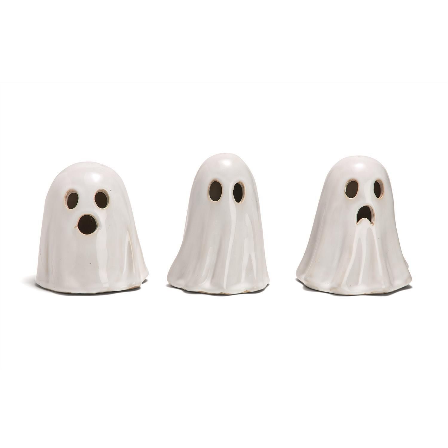 TC White LED Ghosts Set Of 2