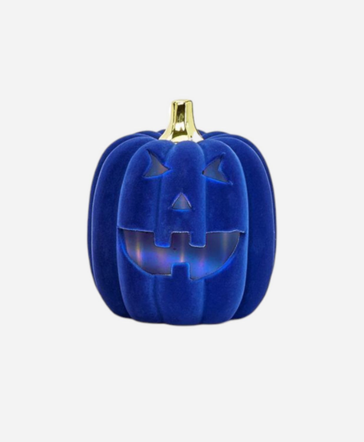 Flocked Jack O Lantern, Med