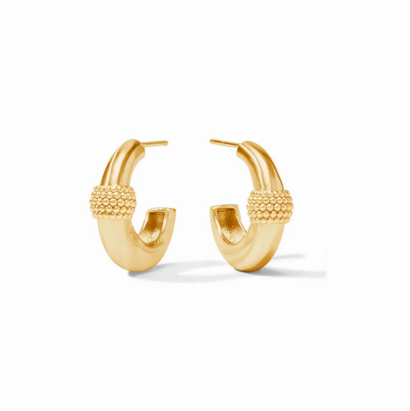 Beaded Station Hoop Small