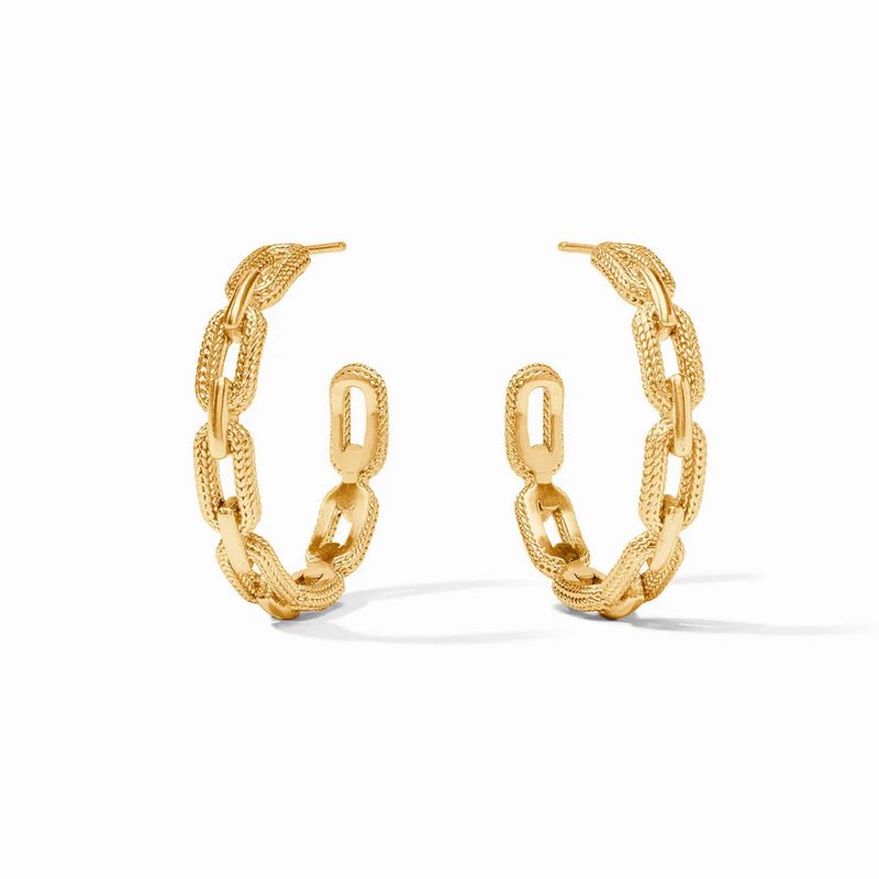 Chevel Paperclip Earring Med.