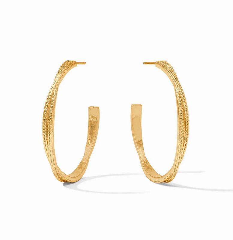 Chevel Twist Hoop Lrg