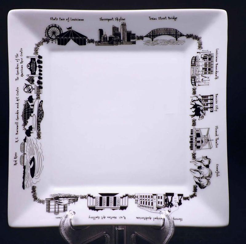 The Dish Shreveport Square Lg Platter