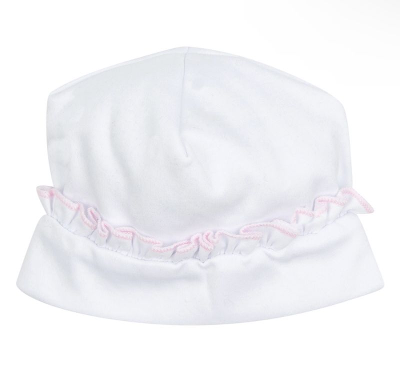 Magnolia Baby Hat Pink Trim