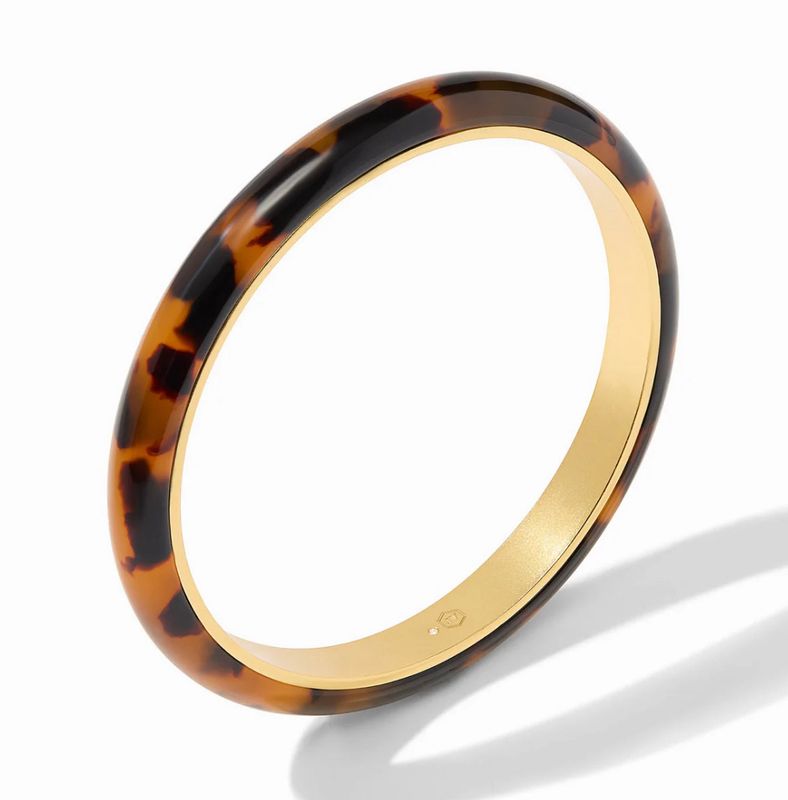 Julie Vos Madison Statement Bangle Tortoiseshell Med.