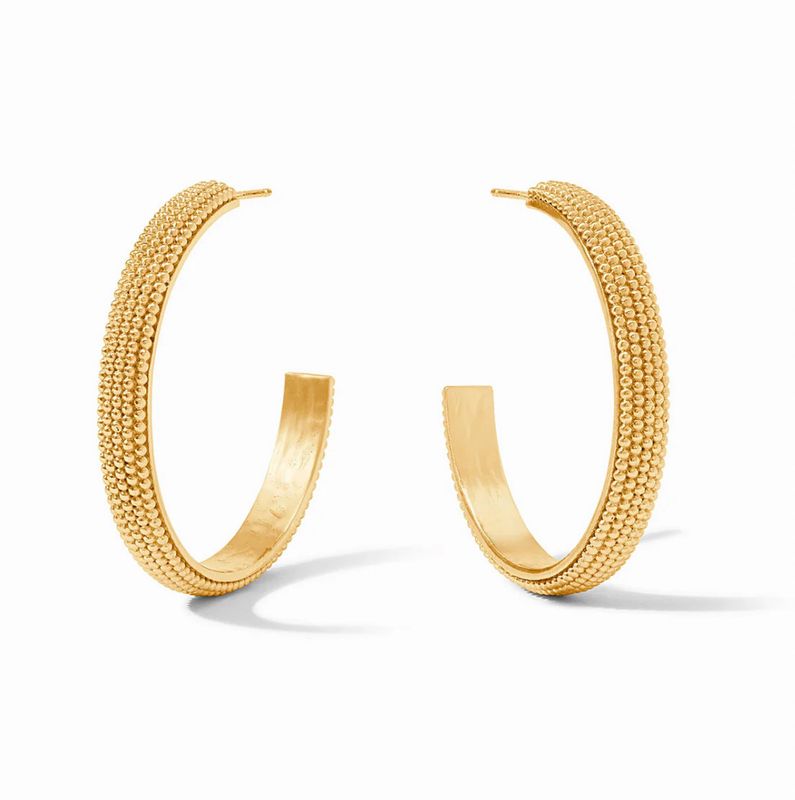 Julie Vos Beaded Eternity Hoop Lrg