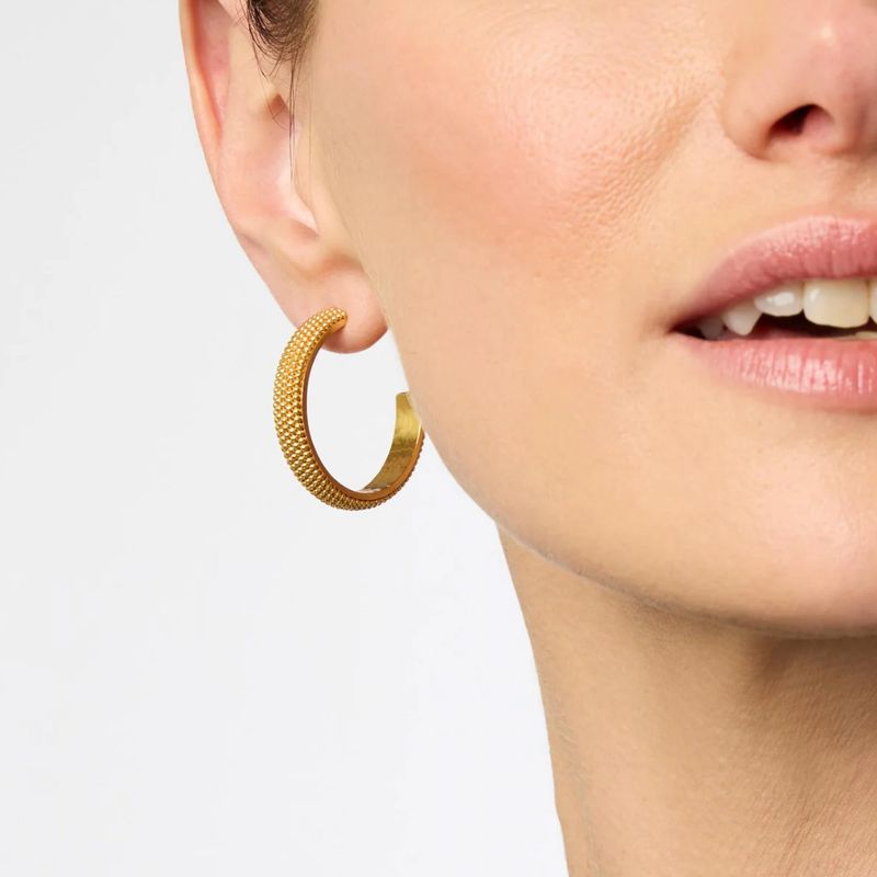 Julie Vos Beaded Eternity Hoop Lrg