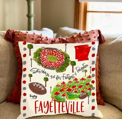 University Of Ark Pillow