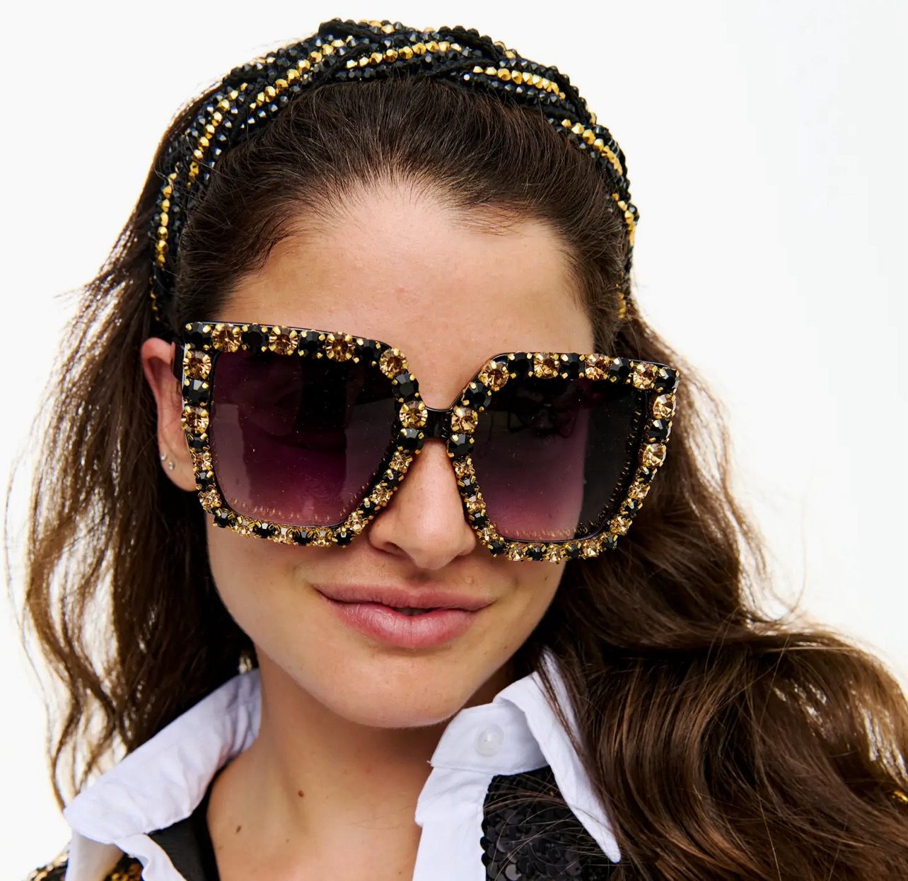 Song Lily Rhinstone Sunglasses