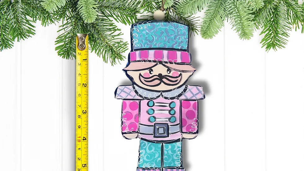 DK Designs Pink Nutcracker Ornament