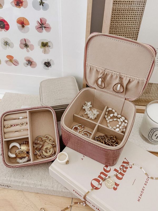 Louenhide Croc Jewelry Box Spice
