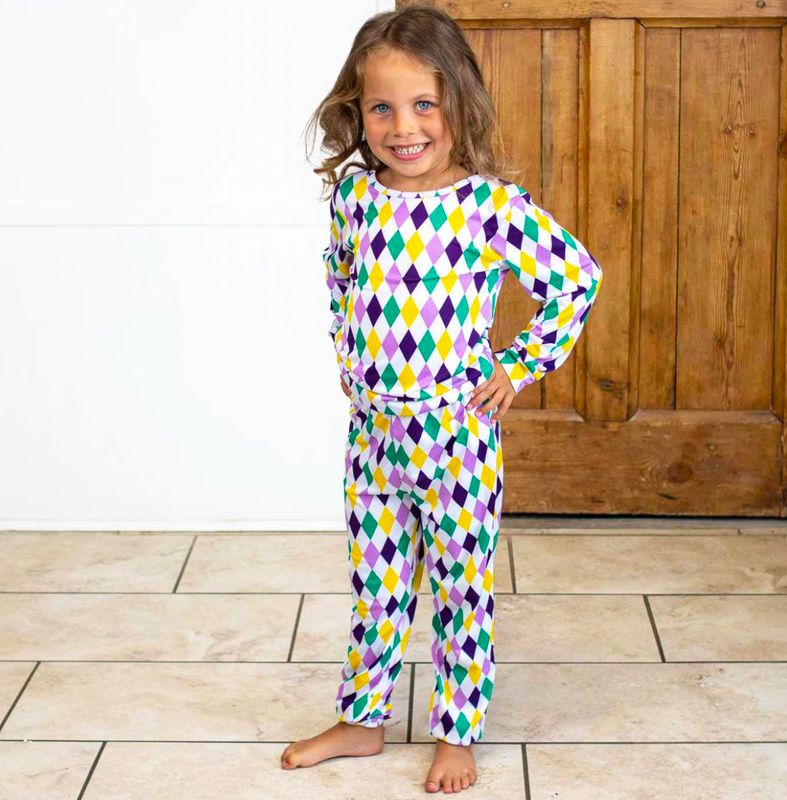 Royal Standard Mardi Harlequin Pj Set