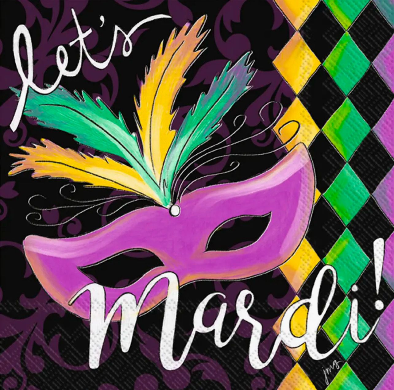 ihr Let&#39;s Mardi Napkins