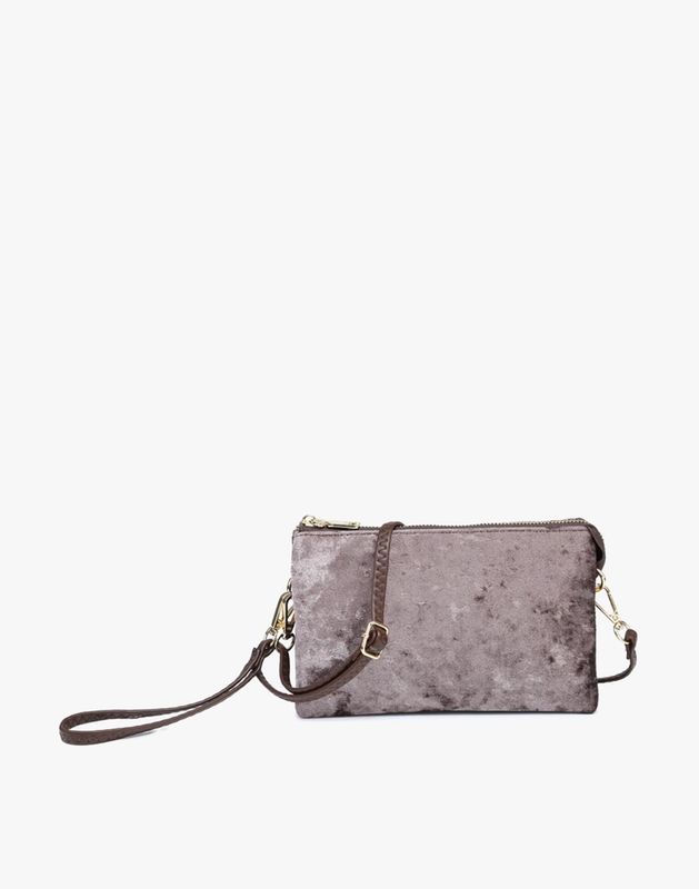 Jen &amp; Co Riley Velvet Gray