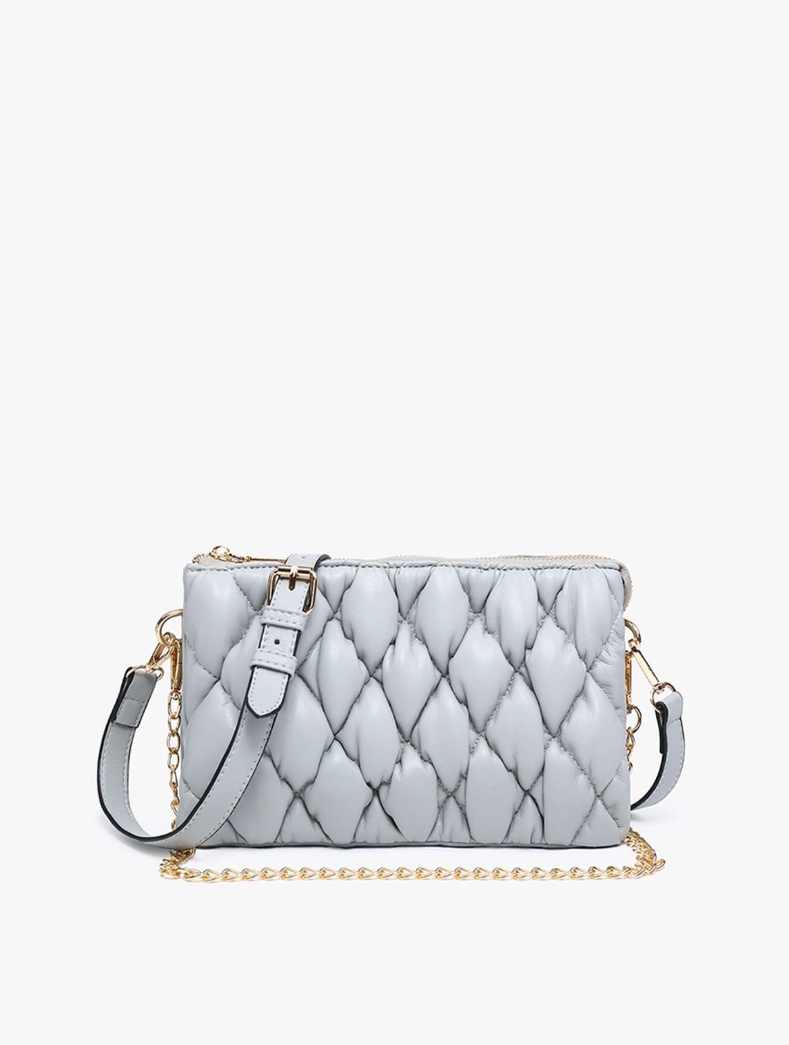 Jen &amp; Co Gray Puffer Bag