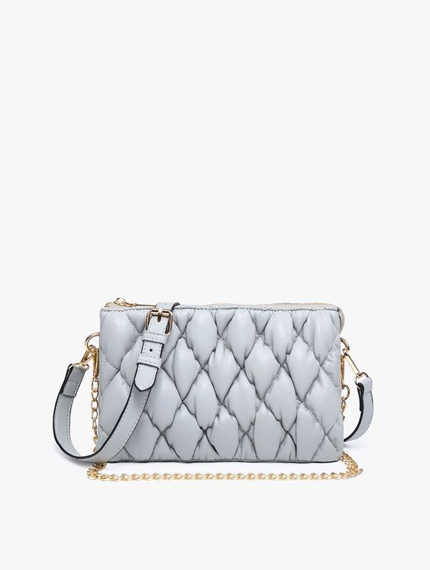 Jen &amp; Co Gray Puffer Bag