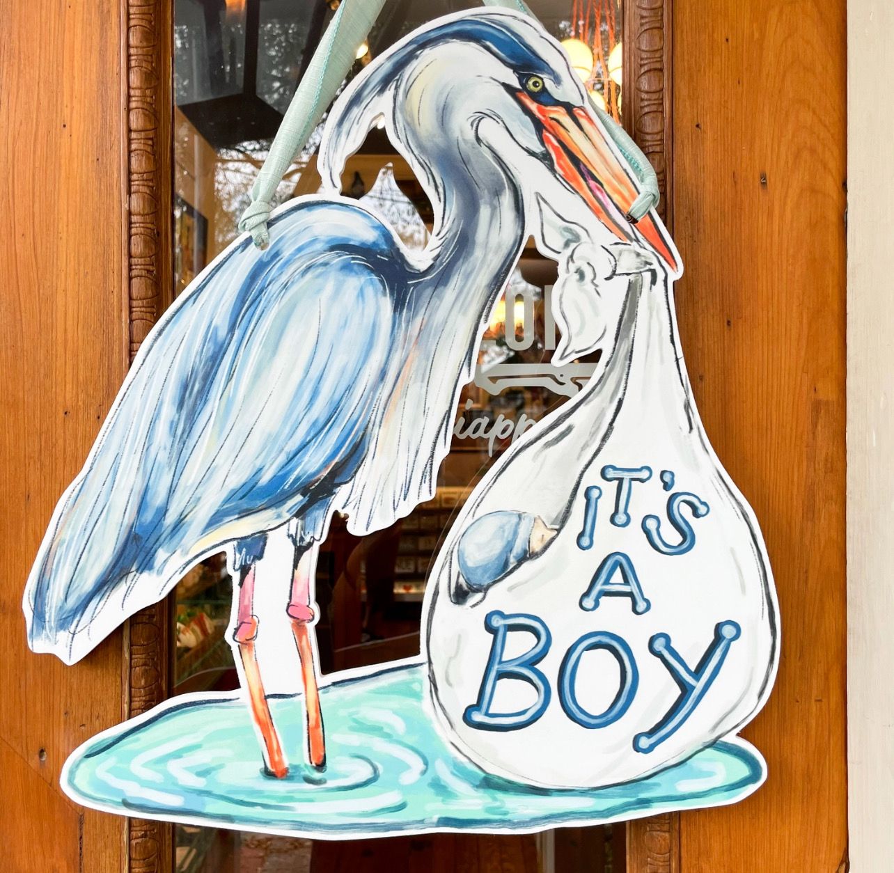 Home Malone Its A Boy Door Hanger