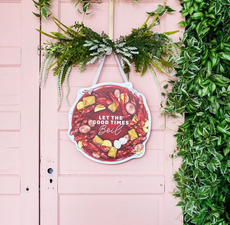 Songbird Let The Good Times Door Hanger