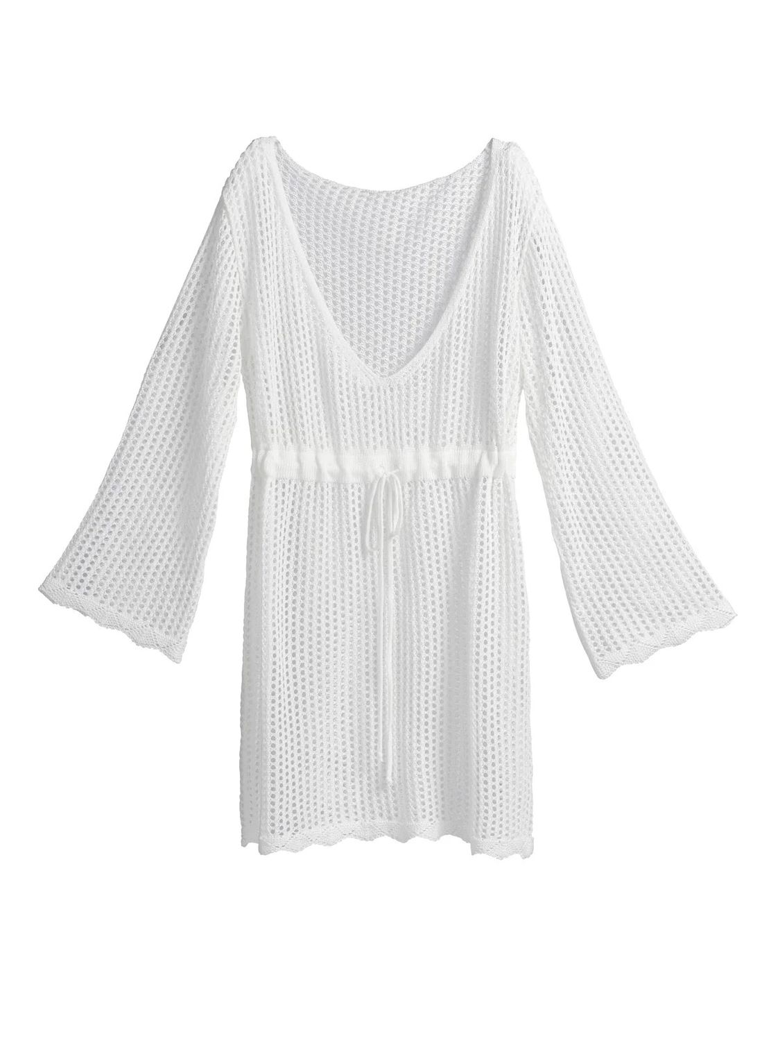 Shiraleah White Crochet Cover-up