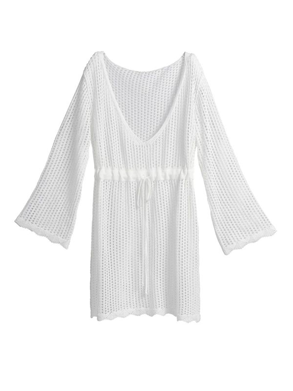 Shiraleah White Crochet Cover-up