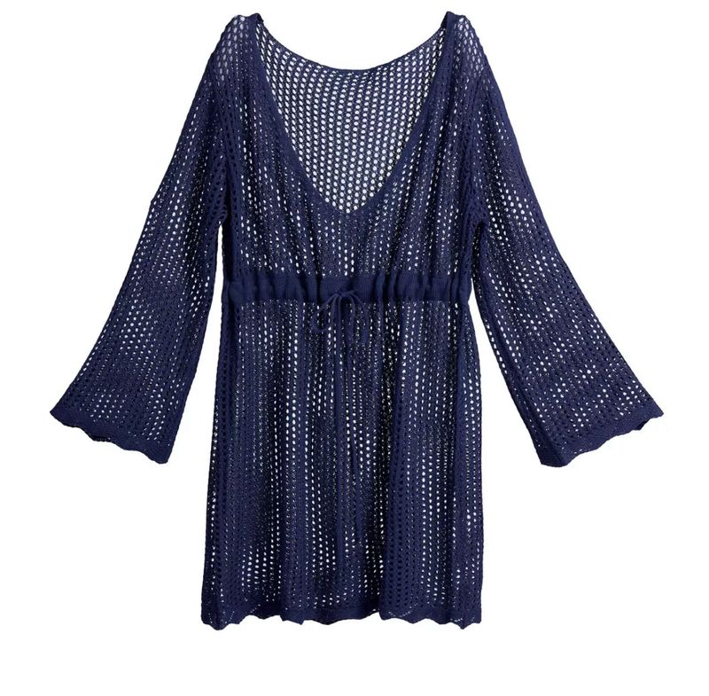 Shiraleah Navy Crochet Cover-up