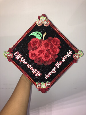 Grad Cap Topper Change The World Grad Cap Topper Change The World