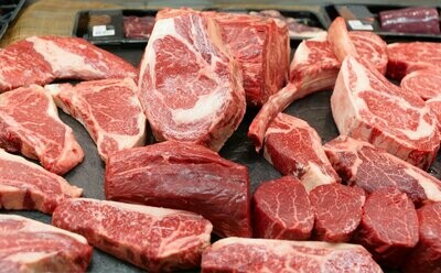 New Beef Steak Bundle is approximately 12 lbs. or more for $252.00 if purchased at the farm, however with a credit card on line it is $264.75call for more information 830-660-7751.