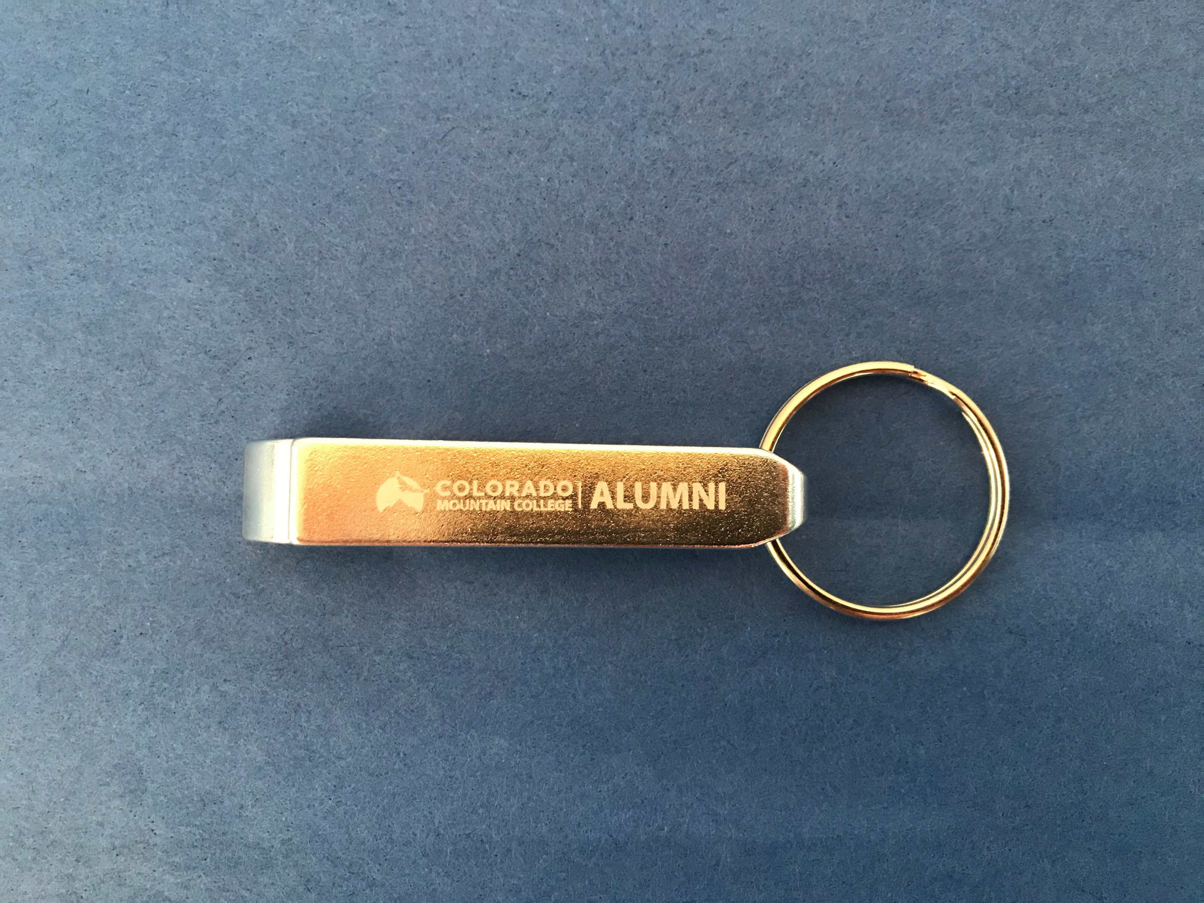 Louisiana Tech Crystal Coat Round Alumni Bottle Opener Keychain