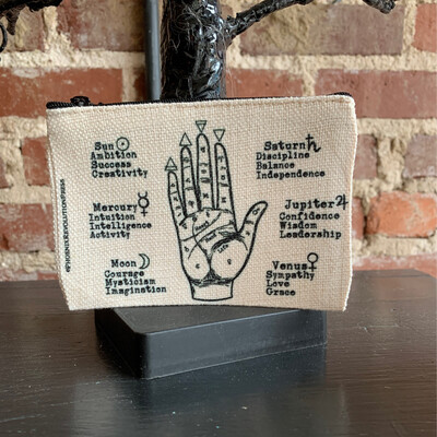 Palmistry Small Zip Pouch