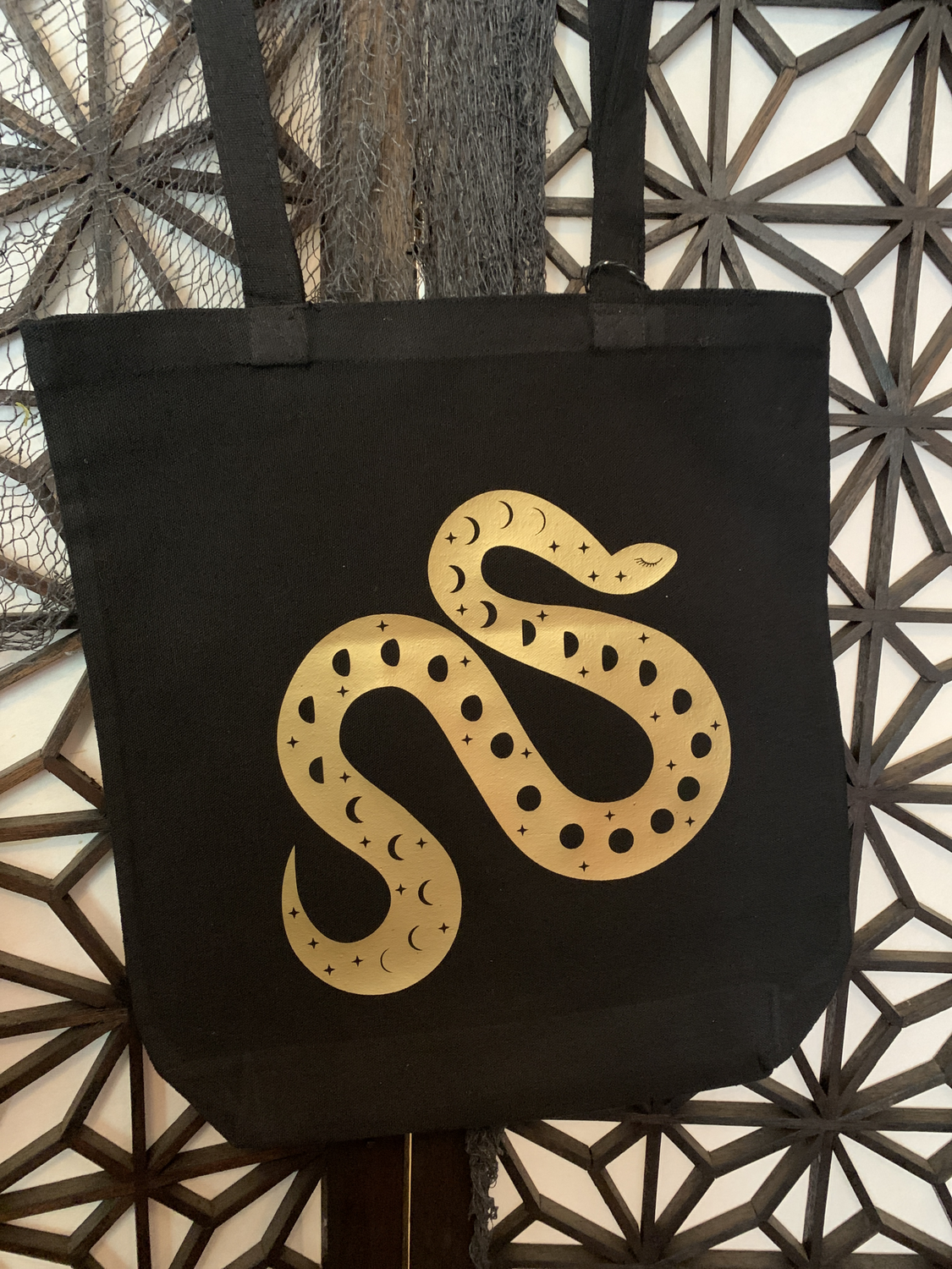 Cosmic Snake Tote Bag