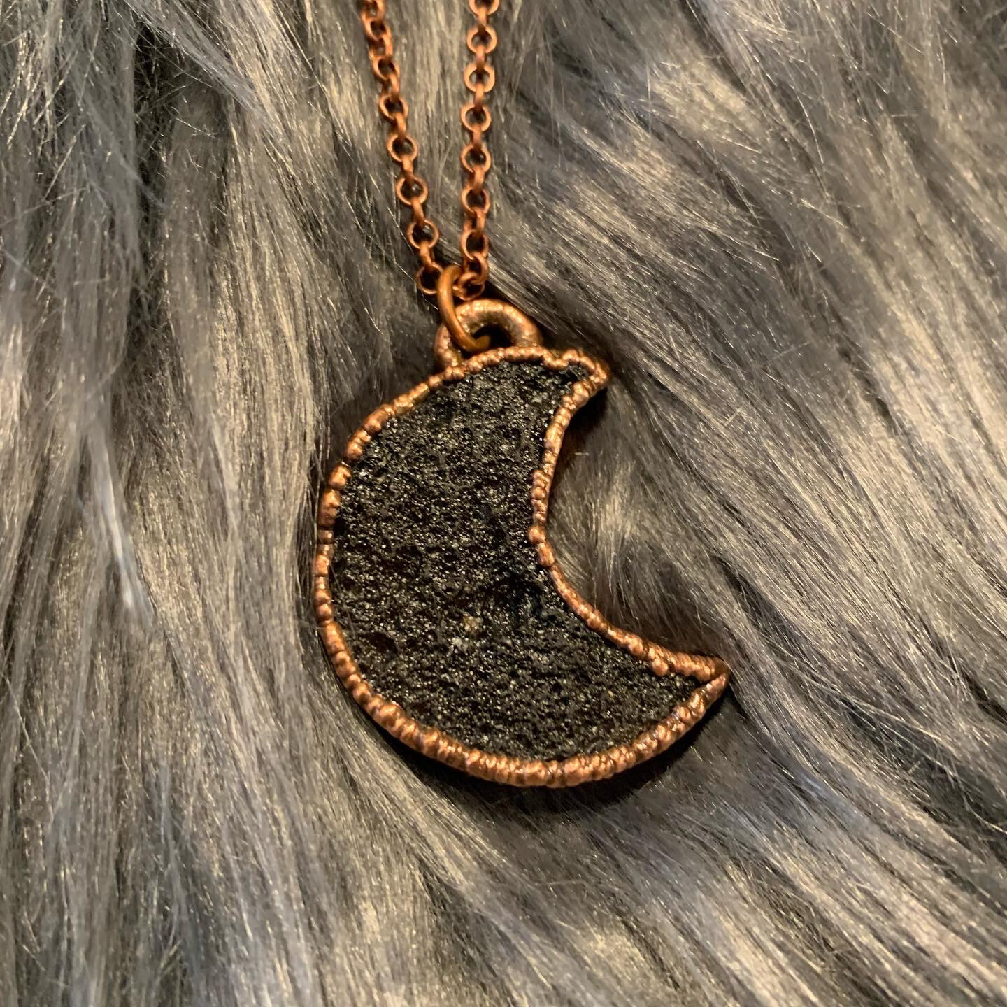 Agni Manitite Crescent Moon Necklace