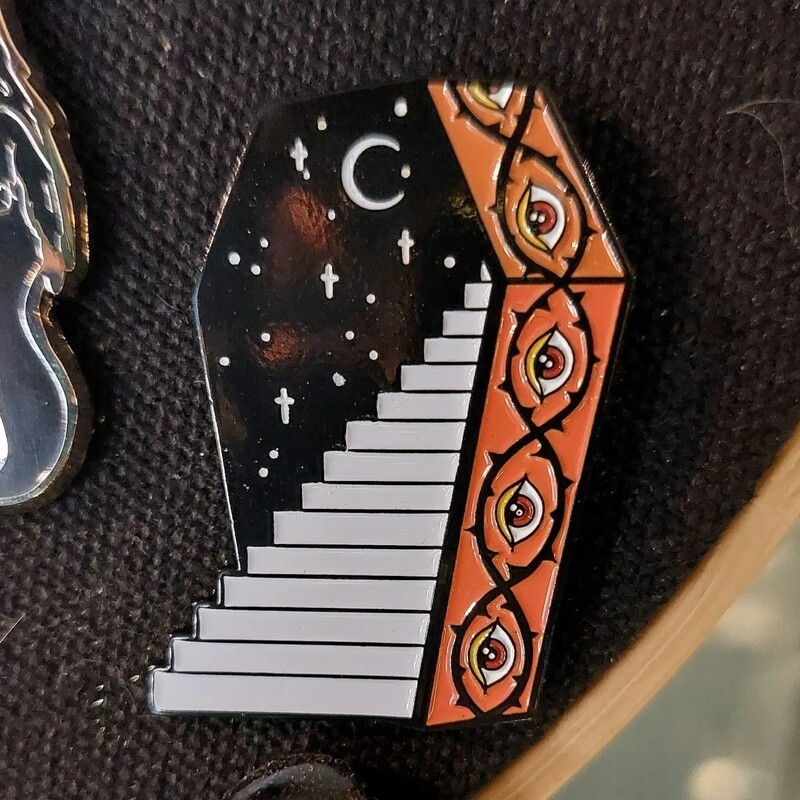 Ectogasm Coffin Stairway Pin