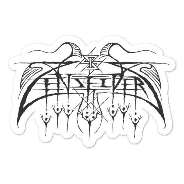 ZZ-Sticker Devil's Design band logo w/ peeps